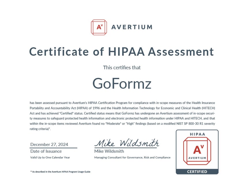 2024-HIPAA-Certification-Program-GoFormz